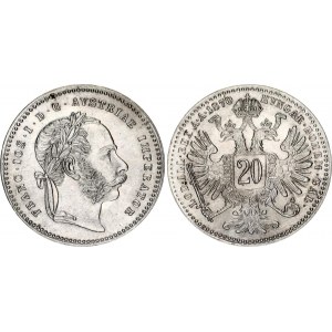 Austria 20 Kreuzer 1870