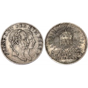 Austria Silver Medal On the Coronation of Ferdinand I in Hungary in Pressburg (Bratislava) 1830