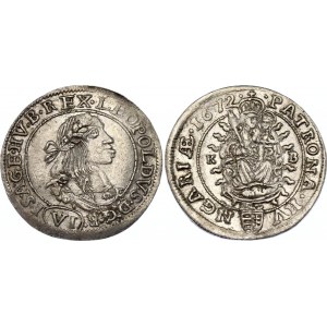 Hungary 6 Krajczar 1672 КB