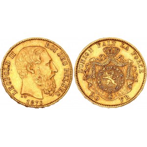 Belgium 20 Francs 1876