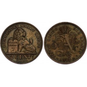 Belgium 2 Centimes 1912