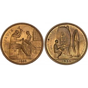 Belgium Brass Mint Token Exposition 1935 1935