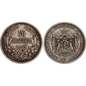 Bulgaria 50 Stotinki 1883