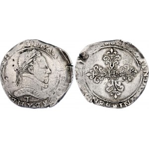 France Béarn 1 Teston 1574 - 1576 (ND) T