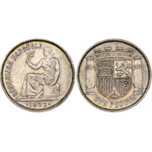 Spain 1 Peseta 1933 (34)