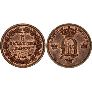 Sweden 1/6 Skilling Banco 1854