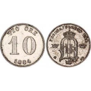 Sweden 10 Ore 1884 EB