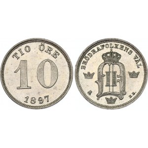 Sweden 10 Ore 1897 EB