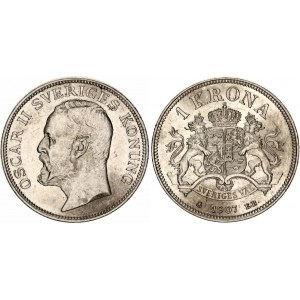 Sweden 1 Krona 1907 EB