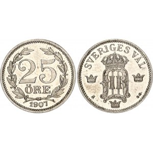 Sweden 25 Ore 1907 EB