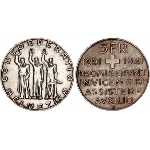 Switzerland 5 Francs 1941 (ND) B