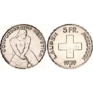 Switzerland 5 Francs 1939 B