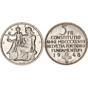Switzerland 5 Francs 1948 B