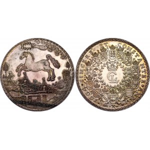 German States Brunswick-Luneburg-Calenberg 4 Thaler-Loser 1664 LW (1975) Restrike