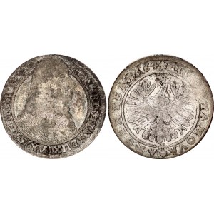 German States Liegnitz-Brieg (Silesia) 15 Kreuzer 1664