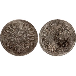 German States Liegnitz-Brieg (Silesia) 1 Groschel 1670