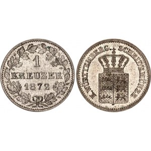 German States Wurttemberg 1 Kreuzer 1872