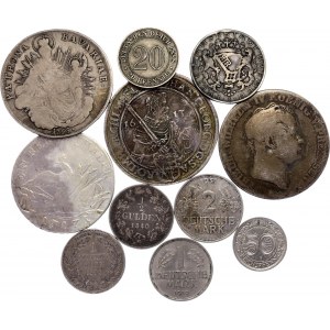 German States & Colonies Lot of 11 Coins 1613 - 1951