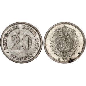 Germany - Empire 20 Pfennig 1876 D