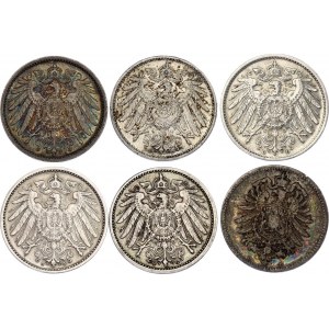 Germany - Empire Lot of 1 Mark 1881 - 1910
