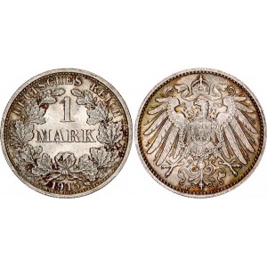 Germany - Empire 1 Mark 1915 F Stuttgart