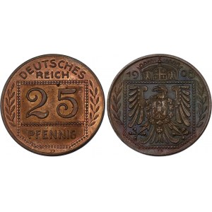 Germany - Empire 25 Pfennig 1908 D Munich Pattern