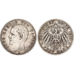 Germany - Empire Bavaria 5 Mark 1903 D