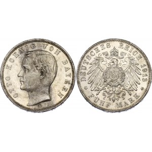 Germany - Empire Bavaria 5 Mark 1913 D