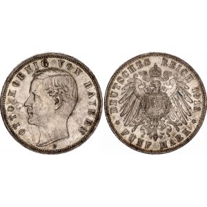 Germany - Empire Bavaria 5 Mark 1913 D