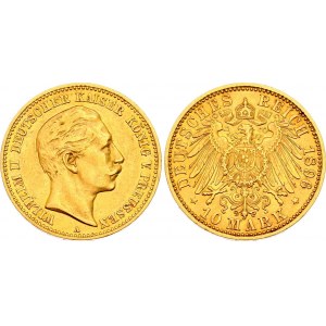 Germany - Empire Prussia 10 Mark 1896 A