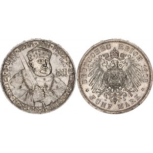 Germany - Empire Saxe-Weimar-Eisenach 5 Mark 1908