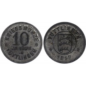 Germany - Empire Württemberg - Tuttlingen 10 Pfennig 1917