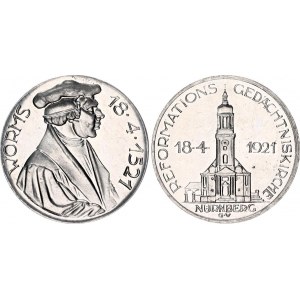 Germany - Weimar Republic Nurember Medal 400 Years Reformation 1921