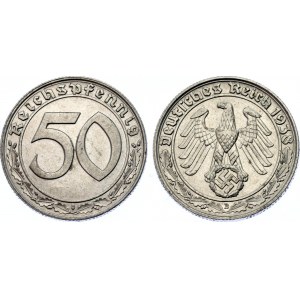 Germany - Third Reich 50 Reichspfennig 1938 B Vienna