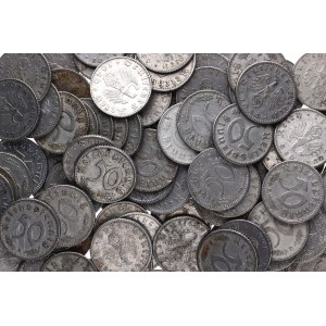 Germany - Third Reich Lot of 50 Reichspfennig 1939 - 1944 All Mints