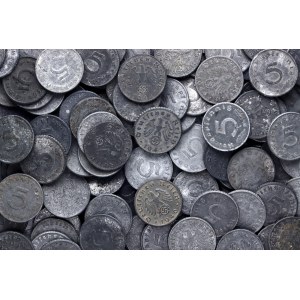 Germany - Third Reich Lot of 5 Reichspfennig 1940 - 1944 All Mints