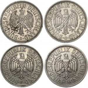 Germany - FRG Lot of 2 Deutsche Mark 1951 D-F-G-J