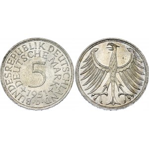 Germany - FRG 5 Mark 1951 D Munich