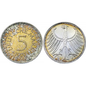 Germany - FRG 5 Mark 1970 G Karlsruhe