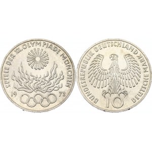 Germany - FRG 10 Deutsche Mark 1972 J