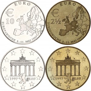 Germany - FRG 2-1/2 & 10 Euro 1997