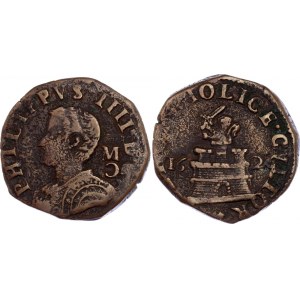 Italian States Naples 9 Cavalli 1626 M/C Inverted C