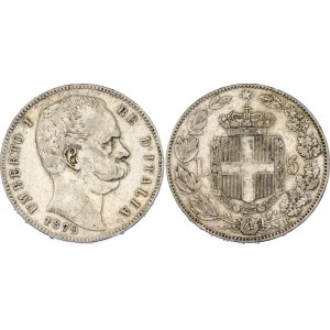 Italy 5 Lire 1879
