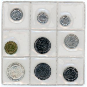 San Marino Mint Set of 9 Coins 1977 R