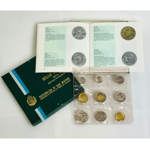 San Marino Mint Set of 9 Coins 1982 R
