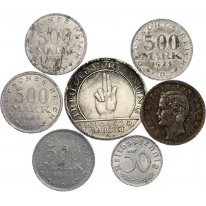 Germany Lot of 7 Coins 1900 - 1944