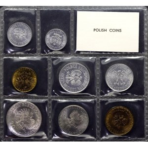 Poland Lot of 8 Coins 1977 Different Types