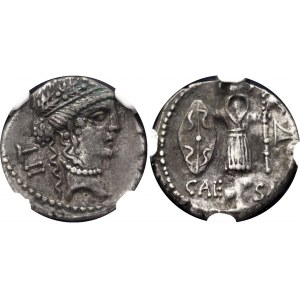 Roman Empire Denarius 44 BC