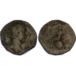 Roman Empire Sestertius 183 - 184 AD