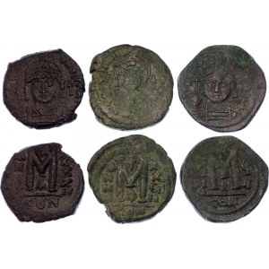 Byzantium 3 x Follis 527 - 565 AD
